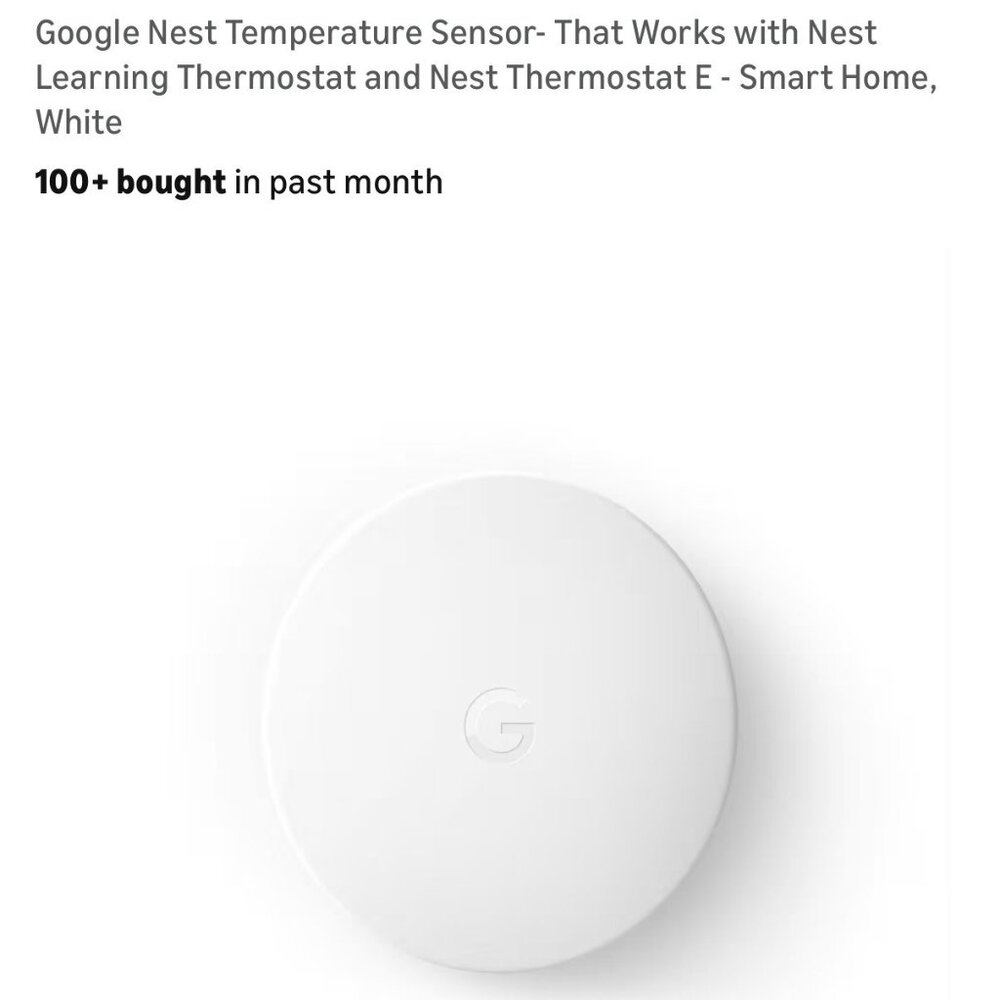 Google Nest Temperature Sensor